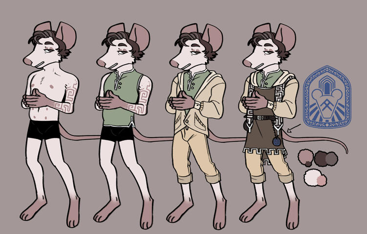 ~$50 Mousefolk Cleric Ref with Outfit Refs and Beastfolk Rune